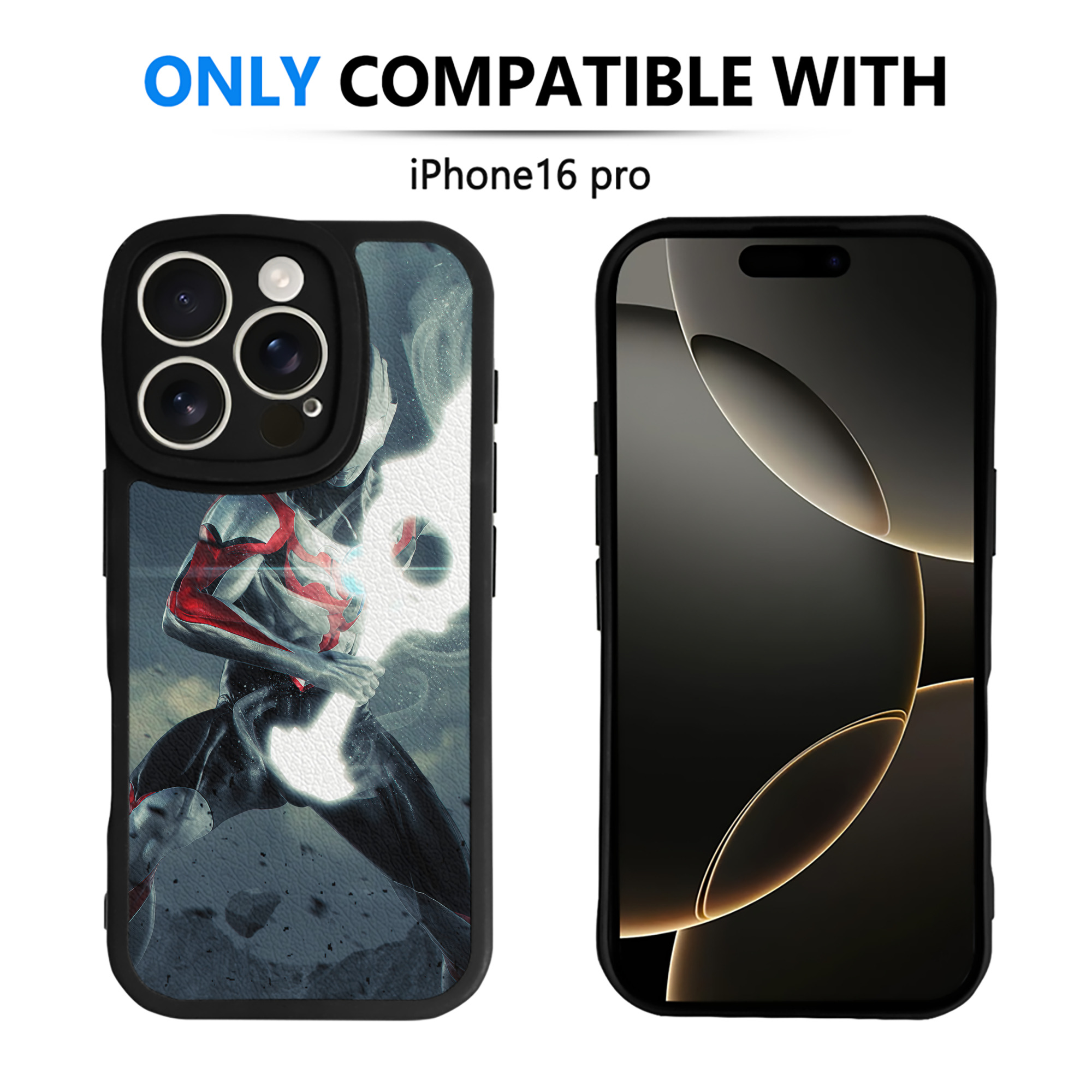 （画像用） ウルトラマン Ultraman 【iPhone 16シリーズ対応】シリコンスマホケース（レザー調） 材質：シリコン